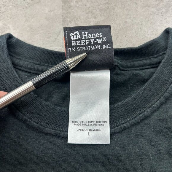 Vintage Harley Davidson Graphic Tee Mens Large Flames Eagle Short Sleeve y2k - Picture 6 of 9